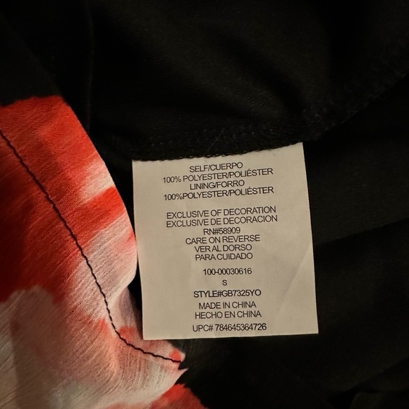 GB black floral romper size S - Picture 6 of 6